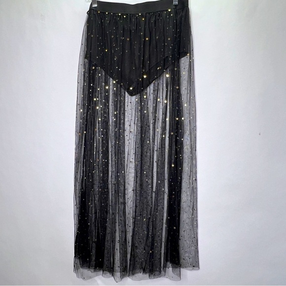 Dresses & Skirts - GOTH Stars Tule Maxi Skirt Costume Festival Women's XL